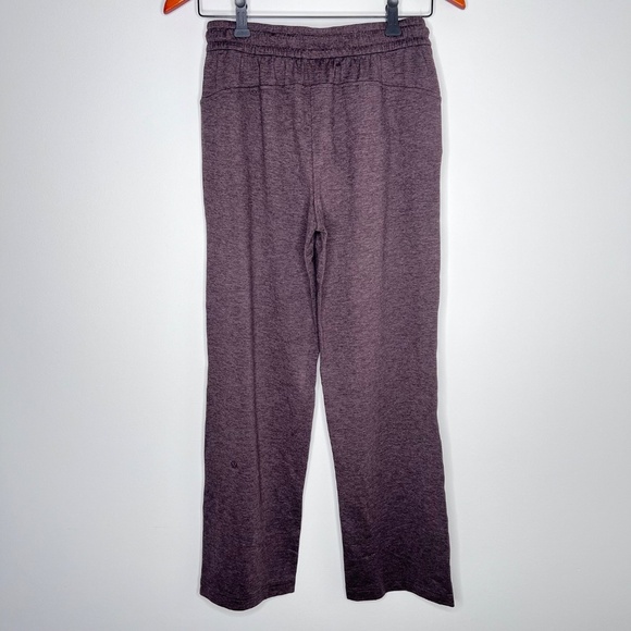 Lululemon Soft Jersey Straight-Leg Mid-Rise Pants Heathered Espresso 4 - Picture 6 of 6